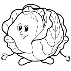 230x230 Top Free Printable Vegetables Coloring Pages Online Cabbage