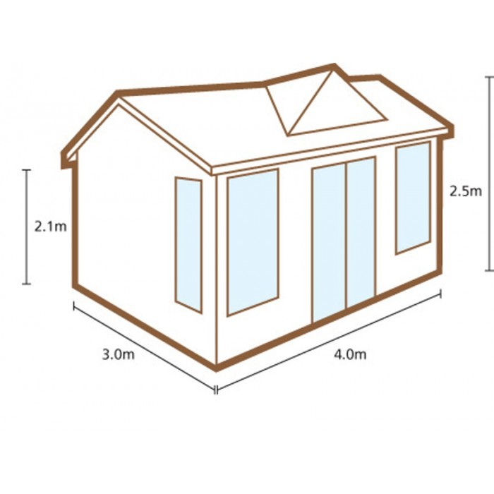 700x700 Buy Forest Alderley Log Cabin X