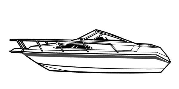 600x299 cabin cruiser drawing, pencil, sketch, colorful, realistic art