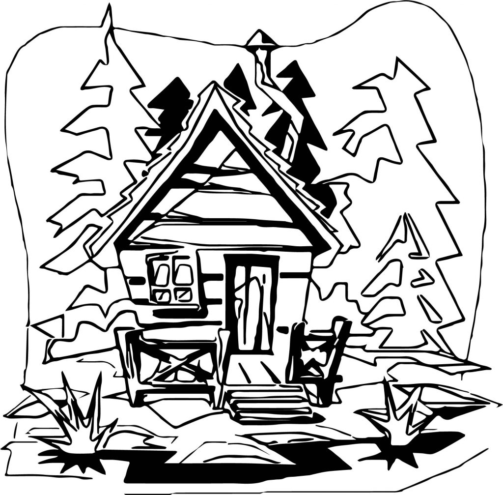 1024x1007 Cabin Clipart Mountain Cabin