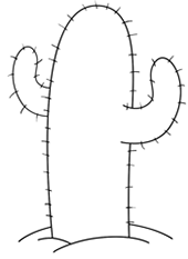 170x233 Cartoon Cactus Step