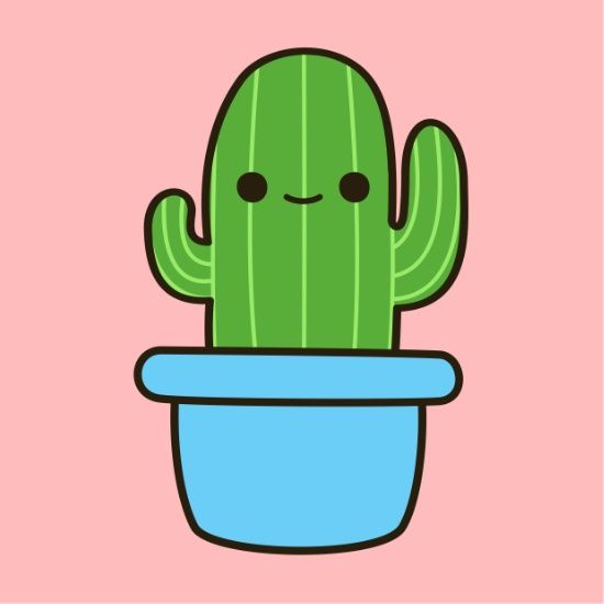 550x550 Cute Cactus
