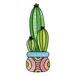 256x256 Drawing Cactus Design Transparent Png Clipart Free Download