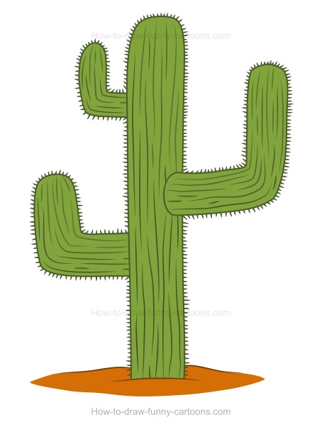 454x602 How To Draw A Cactus