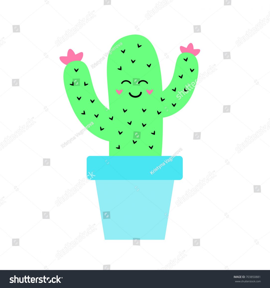 1084x1156 Cactus Drawing Png Tutorial A Step Cute Black And White Clip Art