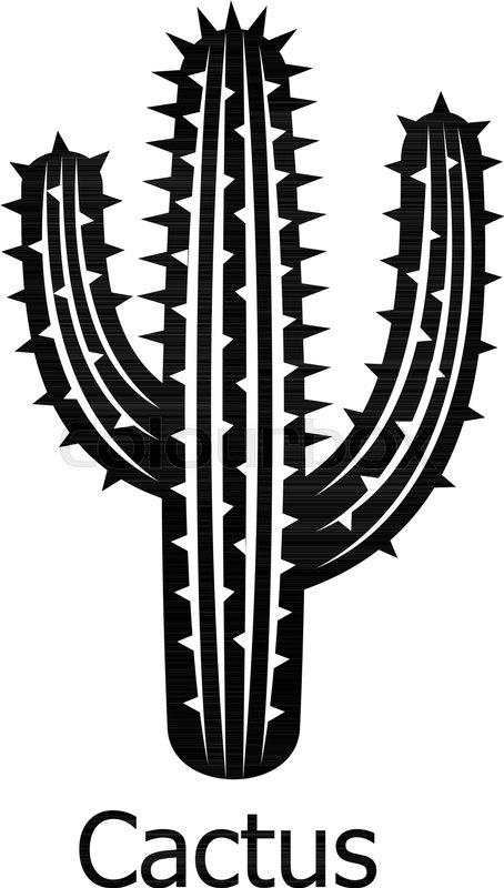 454x800 Cactus Icon Simple Illustration Of Stock Vector Colourbox