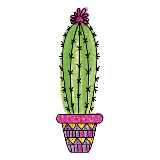 512x512 Drawing Cactus Outline Transparent Png Clipart Free Download