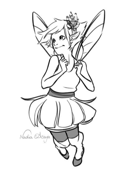 400x567 Inktober Cactus Flower