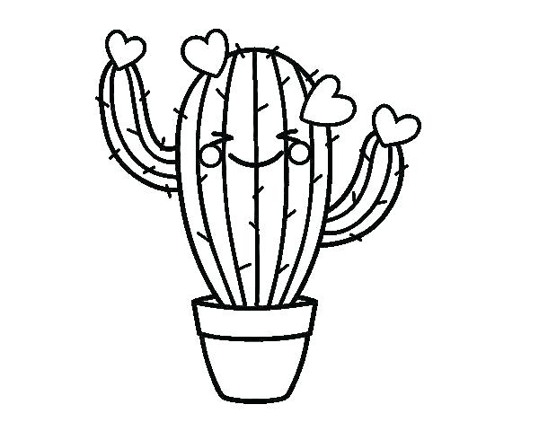 600x470 Cactus Flower Coloring Pages