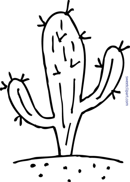 Cactus Line Drawing