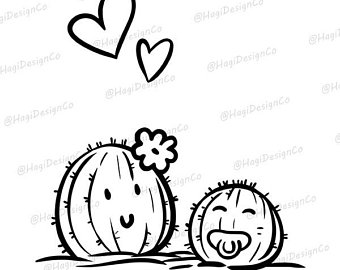 340x270 Cactus Outline Etsy