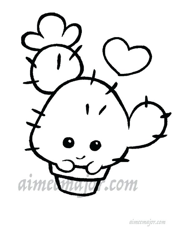 570x738 Cactus Coloring