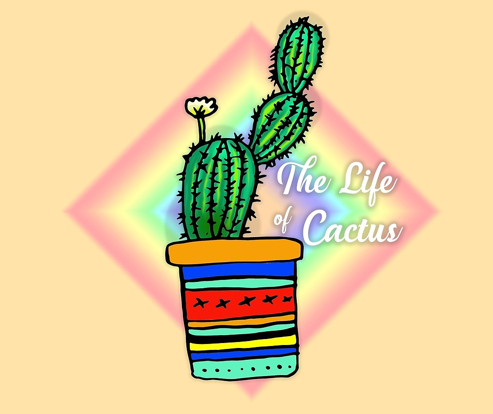 1000x840 Cactus Drawing
