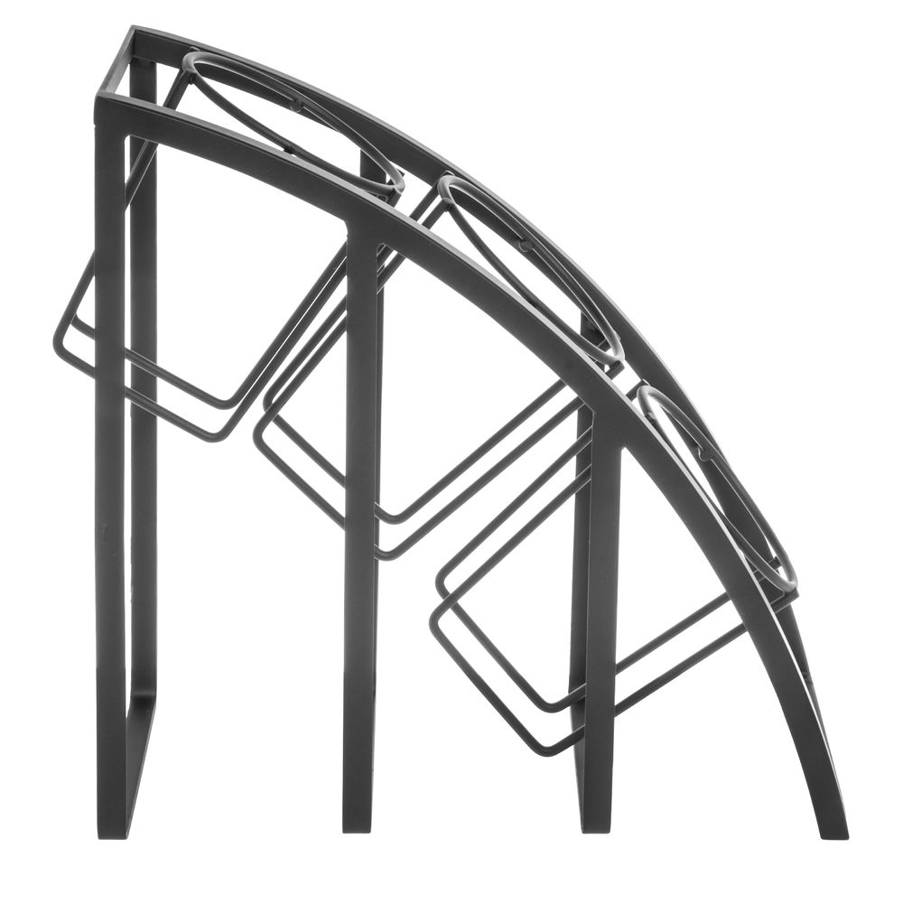 1000x1000 cal mil mission style black metal slant utensilflatware holder