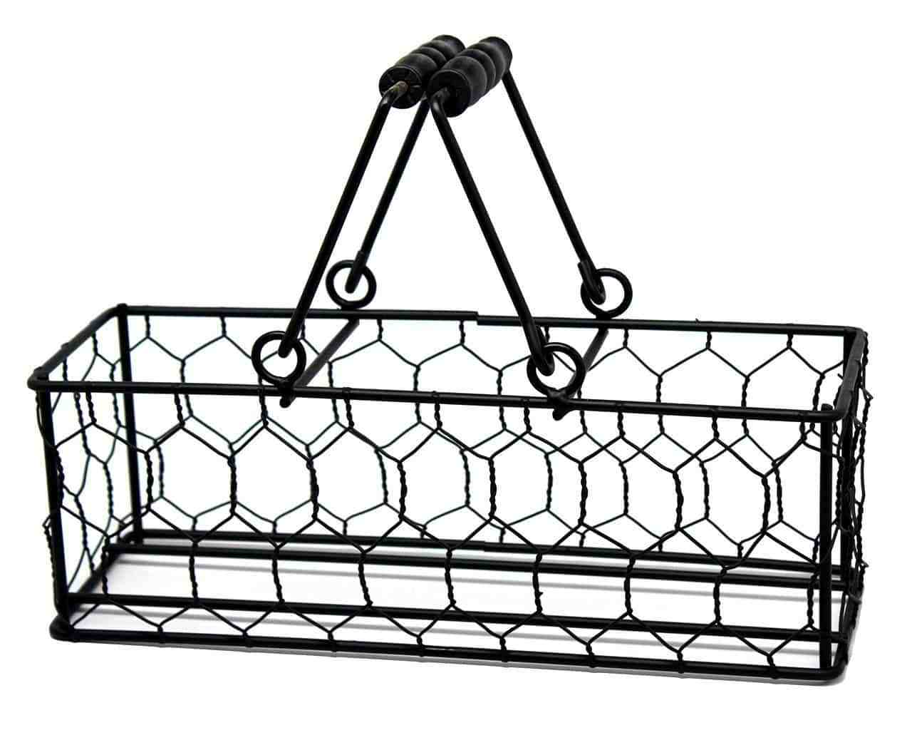 1280x1024 chicken wire caddy for pint mason jars