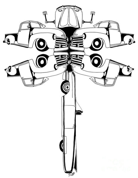 464x600 Cadillac Drawings Fine Art America