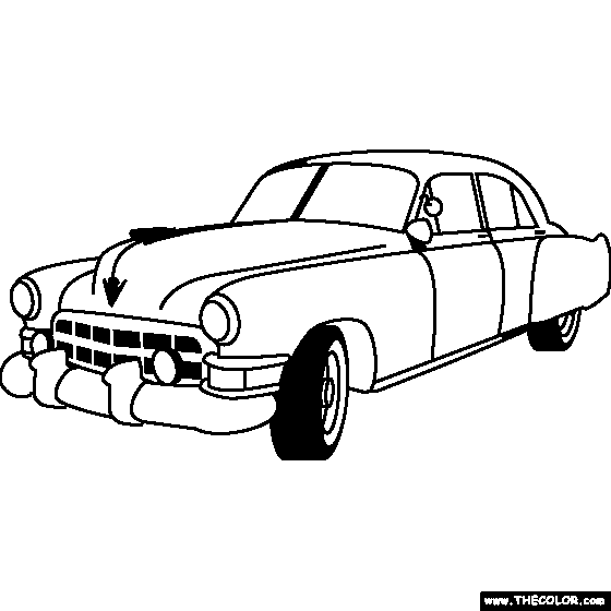 560x560 Cadillac Sedanette Coloring Page