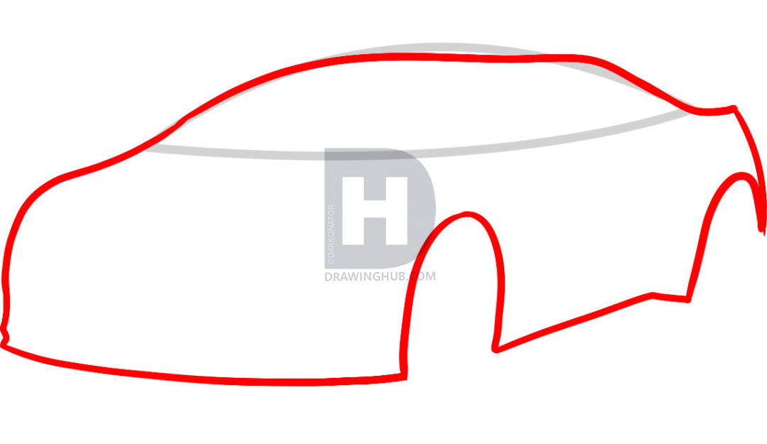 1080x625 how to draw a cadillac elr, cadillac elr, step