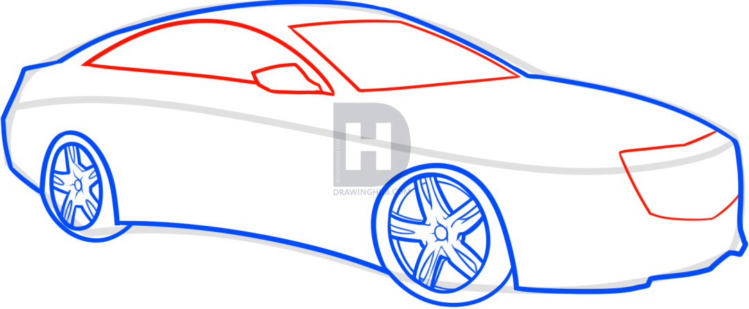 1080x446 how to draw a cadillac ats coupe, step