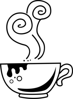 253x340 Coffe Drawing Tea Coffee Transparent Png Clipart Free Download