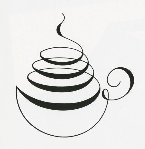485x500 Calligraphy Coffee Cup Love This As A Logo Fancy Beans Coffee
