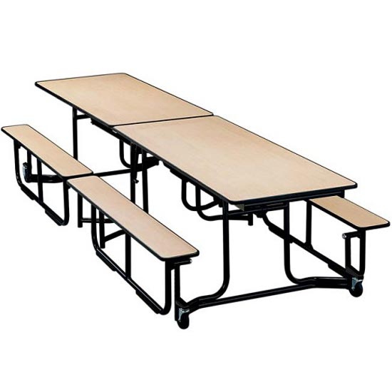 550x550 Ki Uniframe Cafeteria Bench Table Long