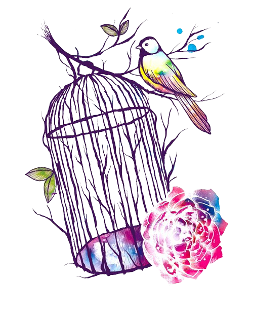 500x625 Cage Drawing Drawn Bird Huge Freebie! Download For Powerpoint