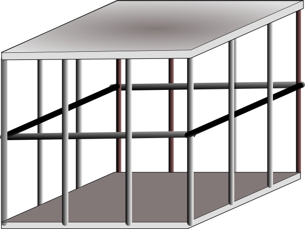 600x451 Metal Cage Clip Art Free Vector In Open Office Drawing