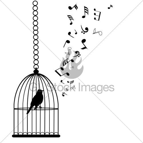 500x500 caged bird singing gl stock images