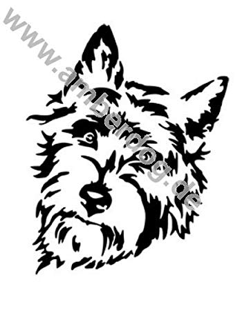 363x450 cairn terrier no wall sticker