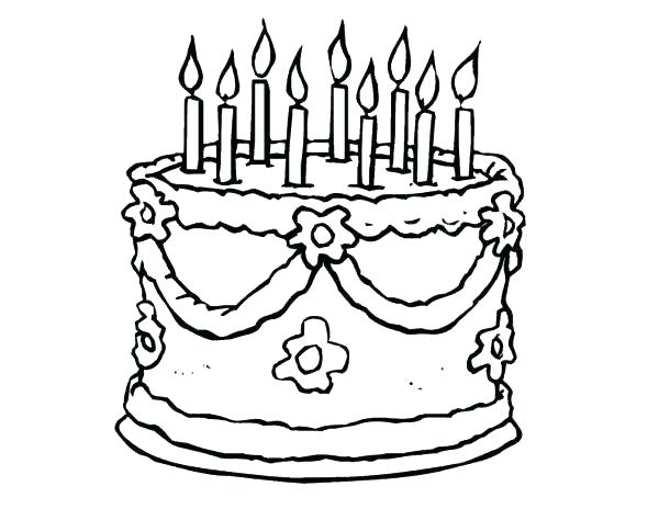 600x464 Drawing Birthday Cake Birthday Cake Image For Years Old Hand