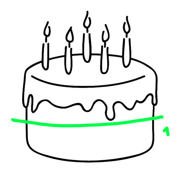 602x590 Drawing Cake Shape Transparent Png Clipart Free Download