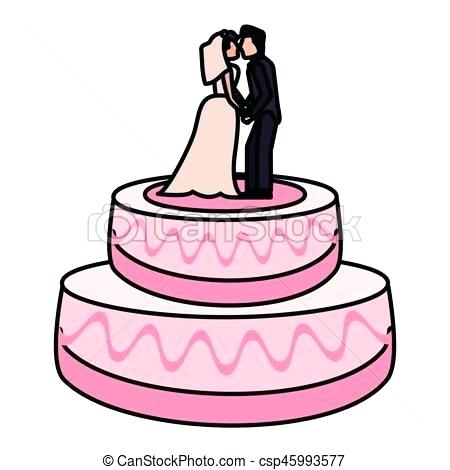 450x470 Wedding Cake Drawing