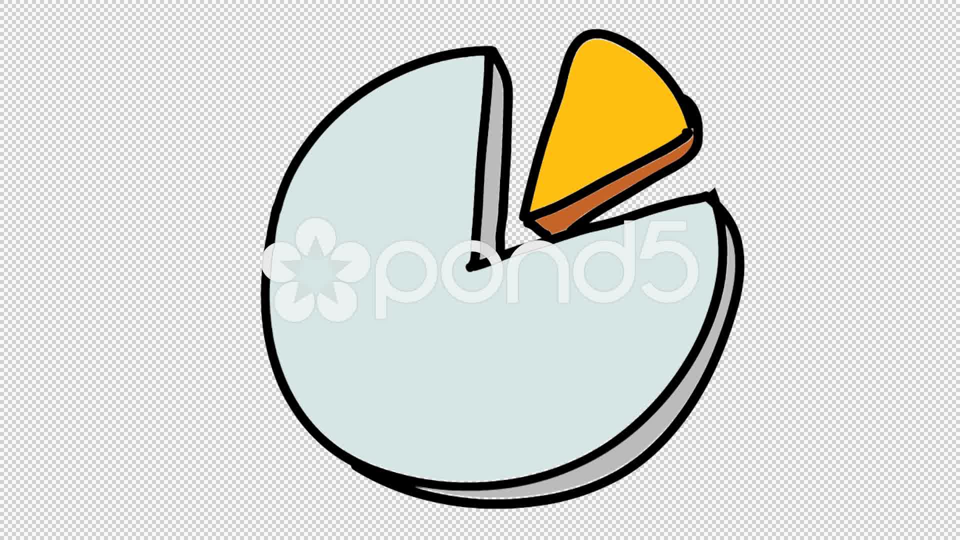 1920x1080 Video Pie Chart Cake Line Drawing Illustration Animation