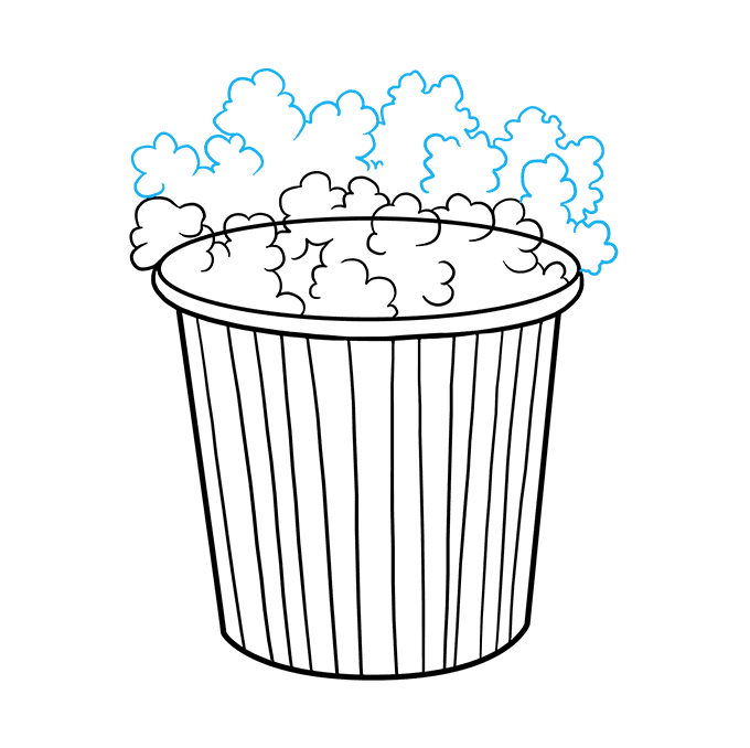 680x678 How To Draw Popcorn
