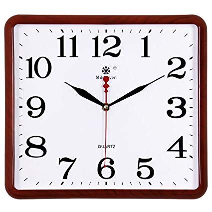 425x425 Aiziji Square Electronic Wall Clock Drawing Mute Watches Home