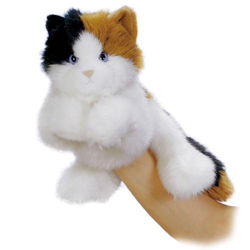 500x500 Calico Cat Hand Puppet