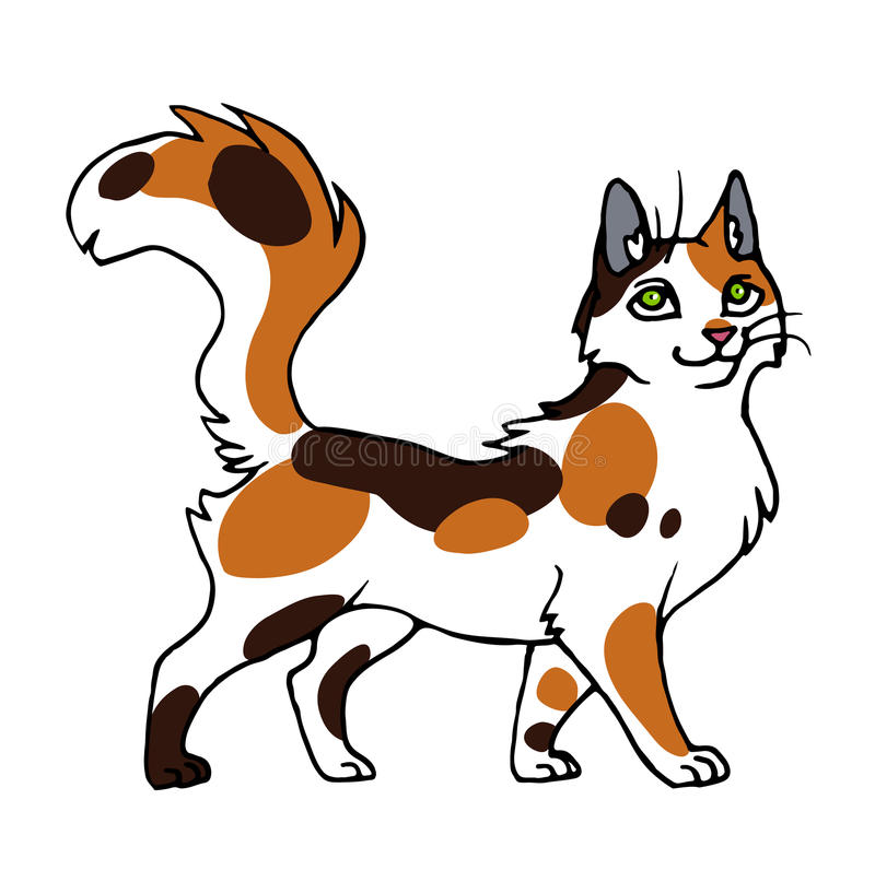 Calico Cat Drawing | Free download on ClipArtMag