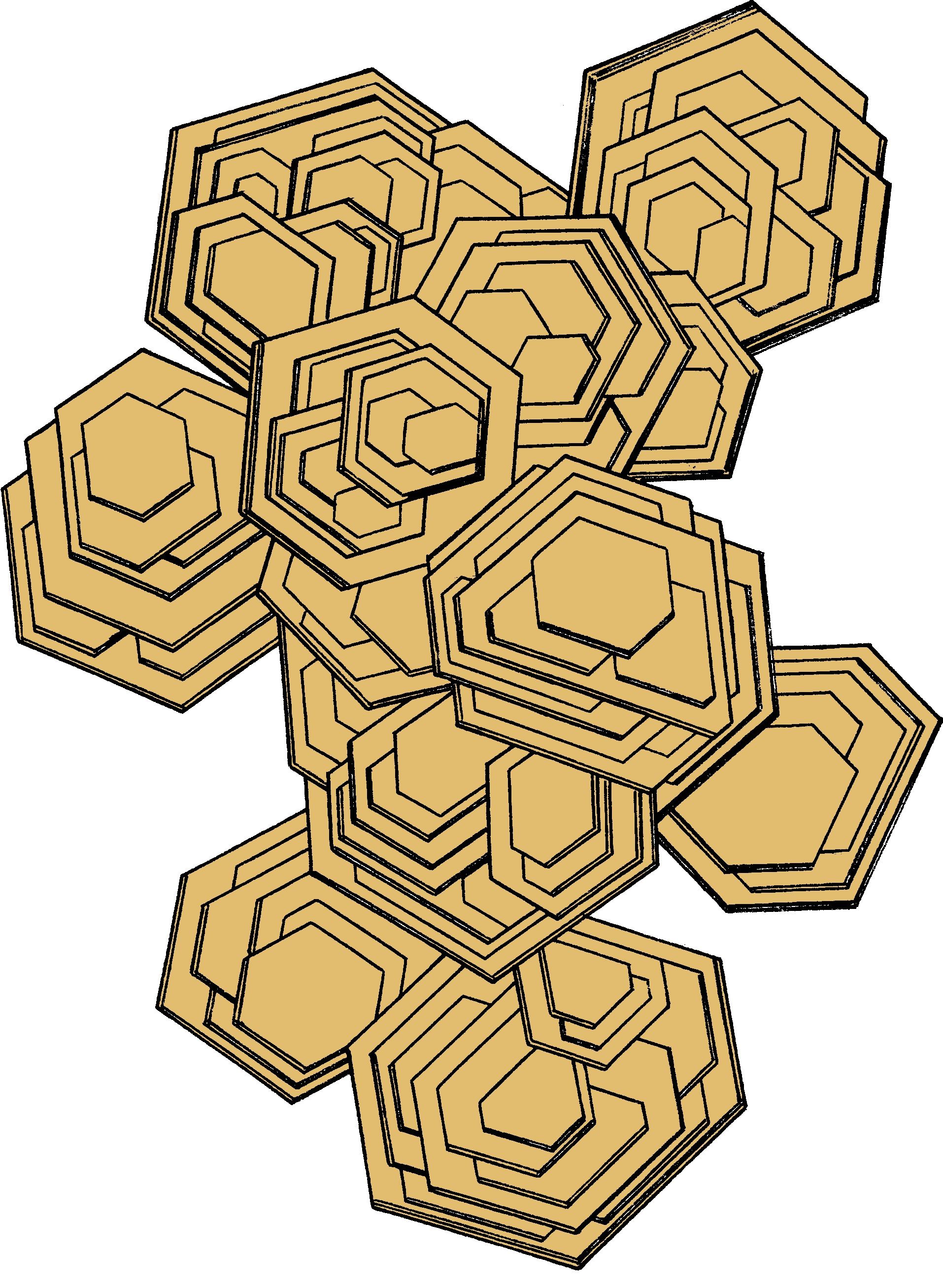 1914x2613 Muscovite, California Mineral Crystal Drawings