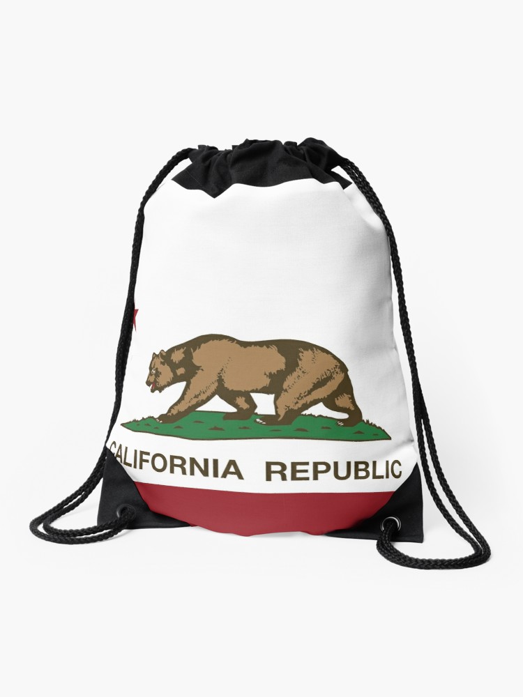 750x1000 california republic flag drawstring bag