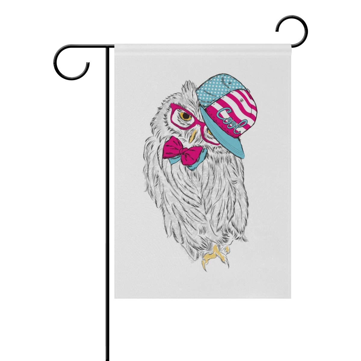 1200x1200 Fajro Owl With Hat Yard Flags Garden Flag For Garden