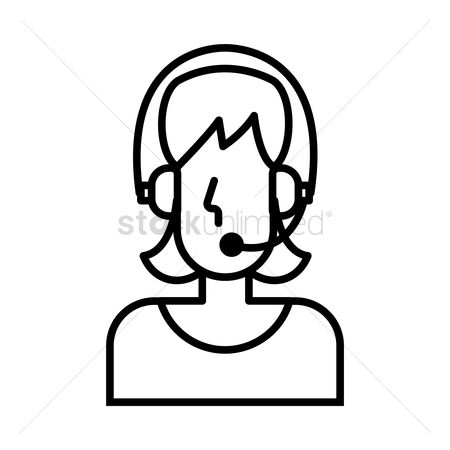 450x450 Free Call Center Executive Stock Vectors Stockunlimited