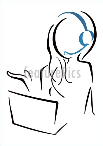 353x500 Illustration Of Call Center