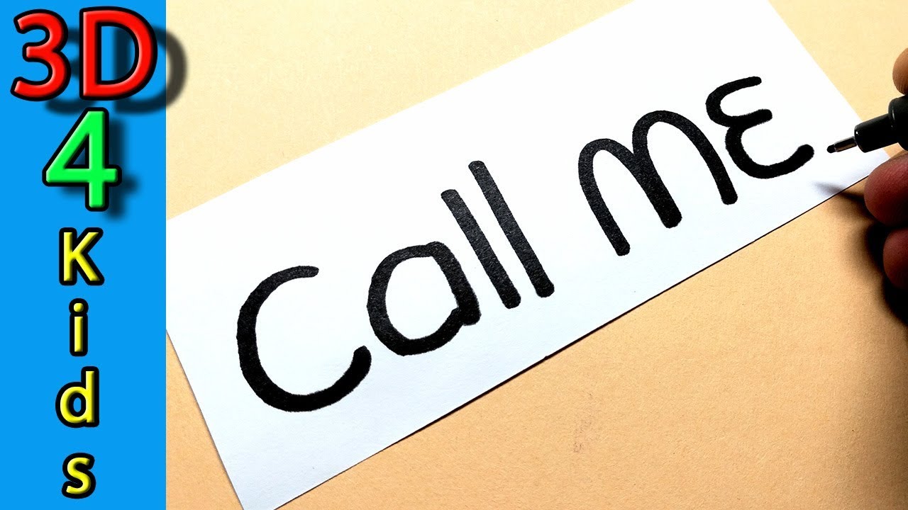 1280x720 Turn Word Into Cartoon Drawing Very Funny ! Call Me Maybe