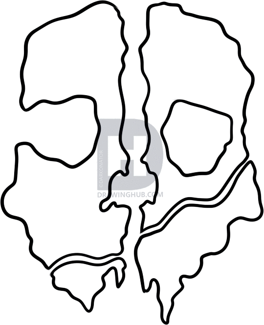 540x666 How To Draw Call Of Duty Ghosts Logo, Step
