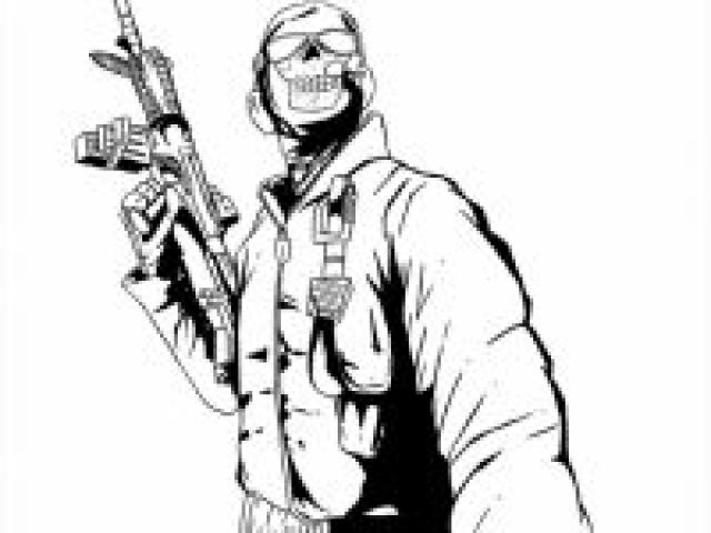 640x480 Call Of Duty Clipart Coloring
