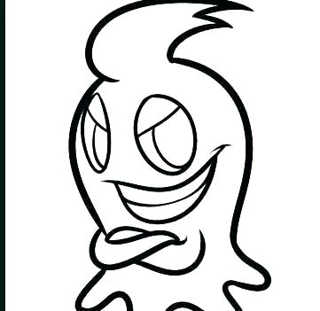 361x351 Pacman Ghost Coloring Pages