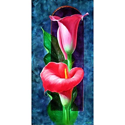 425x425 Fuxu Embroidery Painting, Calla Lily Diy Full Drill
