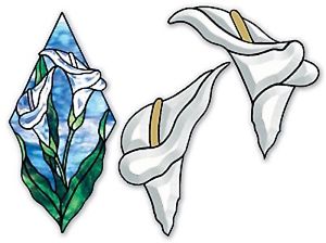 300x224 Stained Glass Supplies Calla Lily Bevel Cluster With Free Pattern
