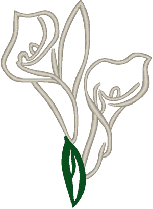 300x410 Calla Lily Flower Outline Tattoos Ideas And Designs